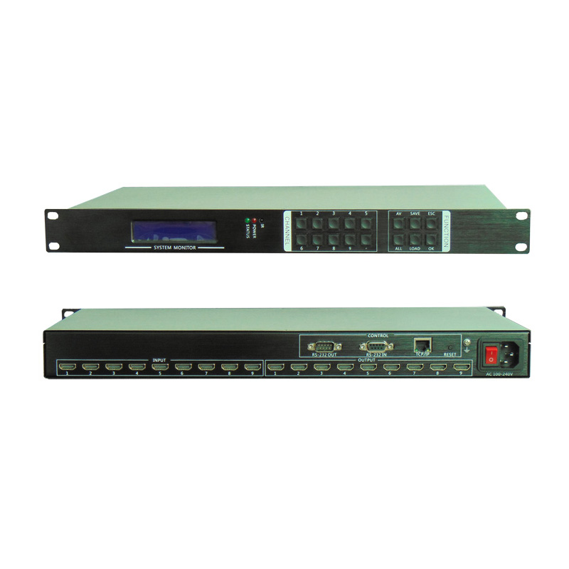WS-M909 9进9出HDMI矩阵切换器