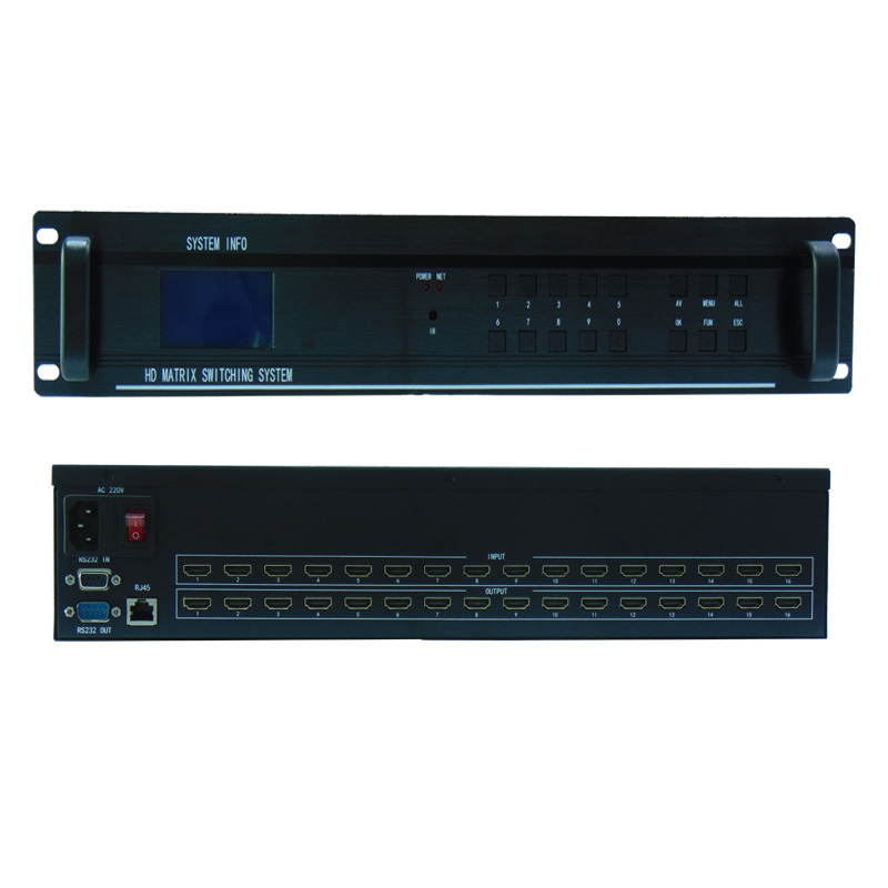 WS-M1616 16进16出HDMI矩阵切换器