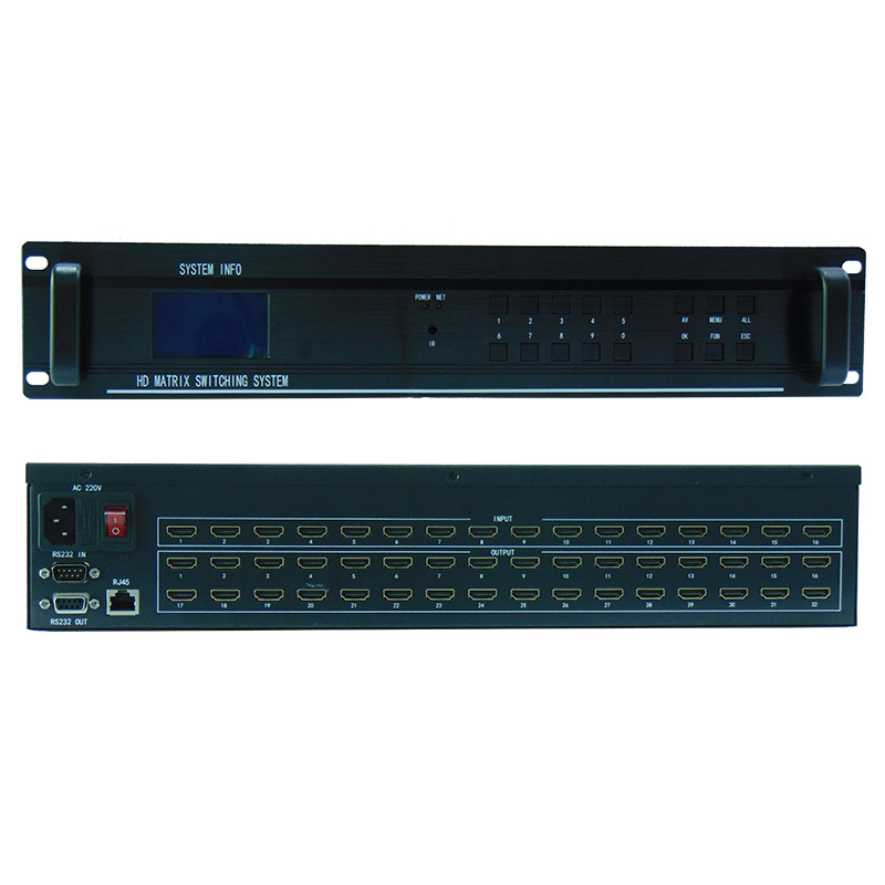 WS-M1632 16进32出HDMI矩阵切换器